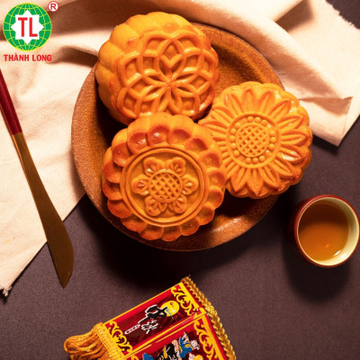 Hộp Bánh Trung Thu 2 bánh kiêng đường 1 trứng 220g dành cho người ăn kiêng - COMBO HEALTHY 1 - Thành Long (440g) - VIỆT NAM