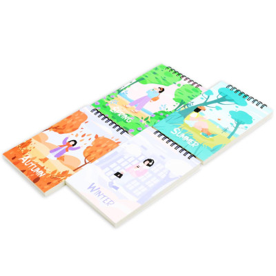 Sổ Lò Xo Note 4 Mùa A6 - Kẻ Ngang - 160 Trang 80gsm - The Sun - Spring