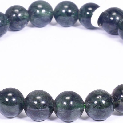 Vòng tay đá thạch anh tóc xanh mệnh hỏa, mộc - Ngọc Quý Gemstones