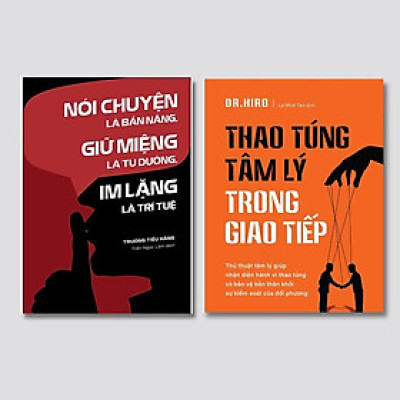 Combo 2 Cuốn Tư Duy, Phát Triển Bản Thân- Nói Chuyện Là Bản Năng, Giữ Miệng Là Tu Dưỡng, Im Lặng Là Trí Tuệ + Thao Túng Tâm Lý Trong Giao Tiếp