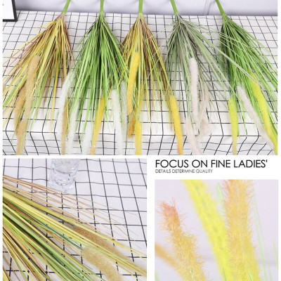 Cụm lau giả - cụm lau đuôi chồn giả - Cây giả, hoa lụa Decor trang trí nhà cửa