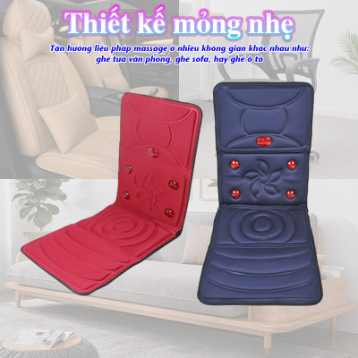 Đệm [Nệm] Massage Toàn Thân Cao Cấp Nikio NK-153  - Máy Massage Toàn Thân Tích Hợp Đèn Hồng Ngoại