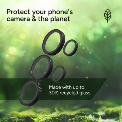 Kính Camera Dành Cho Galaxy S25 Ultra ZAGG Camera InvisibleShield Kèm Khung Dán Chống Trầy Xước, Chống Va Đập_ Hàng Chính Hãng