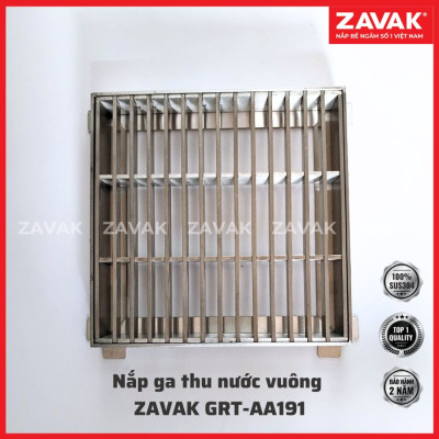 Rãnh Thoát nước vuông Inox 304 ZAVAK Grating GRT-AA191