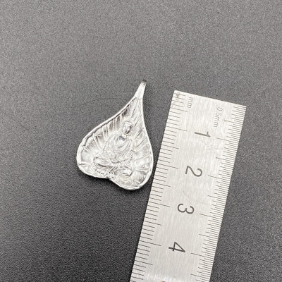 Mặt Dây Chuyền Bạc Ta Lá Bồ Đề Phật Như Lai Bạc Hiểu Minh DMD532 