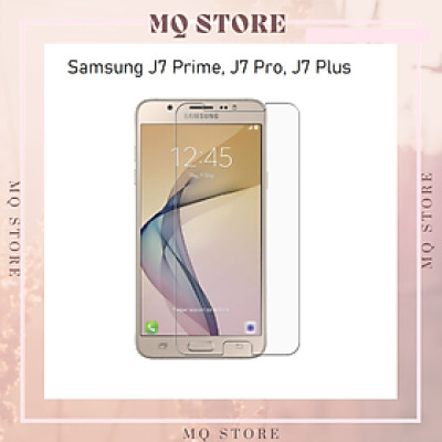 Kính cường lực cho Samsung J7 Pro , J7 Prime, J7 Plus trong suốt không full Glass 9H ( hàng chính hãng)