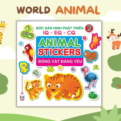 Sách - Bóc dán hình Động vật đáng yêu - Animal Stickers Tập 2 (VT) mk