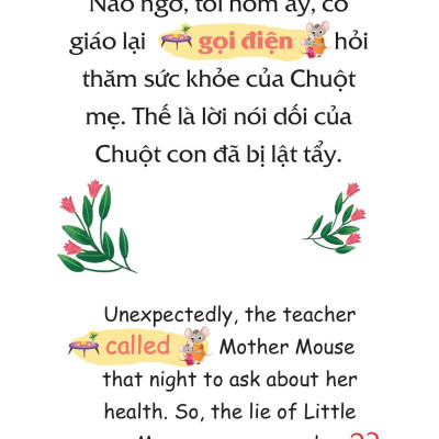 Truyện Tranh Song Ngữ Việt-Anh Cho Bé - Bé Ngoan Không Nói Dối - Good Children Do Not Lie