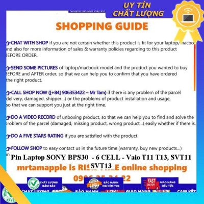 Pin dùng cho Laptop SONY BPS30  Vaio T11 T13 SVT11 SVT13 - Hàng Nhập Khẩu New Seal