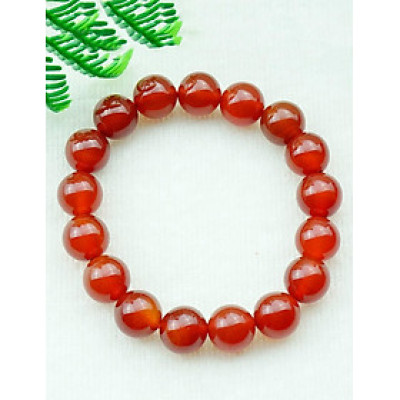 Vòng tay mã não đỏ tự nhiên 12 mm