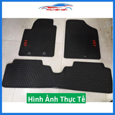 Lót sàn ô tô cao su Grand I10 2014-2015-2016-2017-2018-2019-2020-2021-2022 không mùi chống trơn trượt