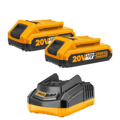 BỘ MÁY KHOAN VẶN VÍT VÀ MÁY KHOAN BÊ TÔNG 20V INGCO CKLI2008 - HÀNG CHÍNH HÃNG