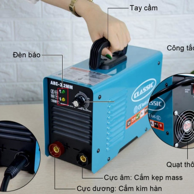 MÁY HÀN QUE ĐIỆN TỬ CLASSIC ARC-3.2MM (CHUYÊN KÉO QUE 3.2, KHÔNG CÓ ĐỒNG HỒ)- HÀNG CHÍNH HÃNG