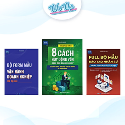 Combo 3 sách: Hướng dẫn 8 cách huy động vốn dành cho doanh nghiệp, Full bộ mẫu đào tạo, Bộ form mẫu vận hành (Combo/lẻ)