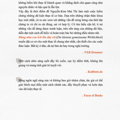 Đừng như con Ếch lên dây cót - Những vấn đề gây tranh cãi hiện nay dưới góc nhìn khoa học