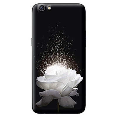 Ốp lưng cho Oppo A83 hoa trắng 1 - Hàng chính hãng