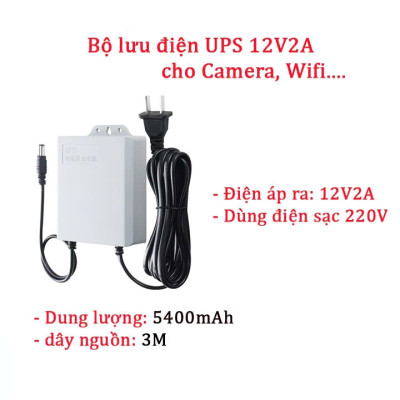 Nguồn Dự Phòng Modem WifiCamera UPS : Lưu ĐiệnCameraWifi Loại Tốt