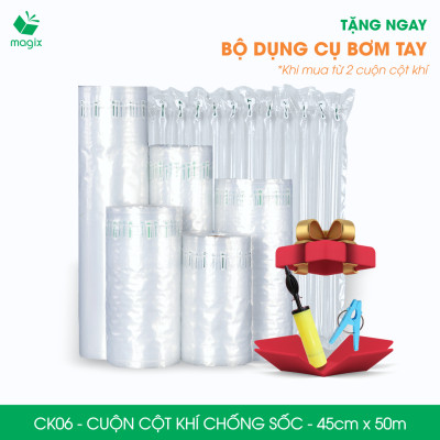 Cuộn cột khí chống sốc - 45cm x 50m - Xốp hơi, đệm hơi đóng gói hàng dễ vỡ - CK06