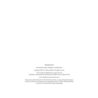 Sống Vì Mình - Viết Lại Quy Luật Về Phẩm Giá Và Trách Nhiệm Với Hạnh Phúc Của Bản Thân