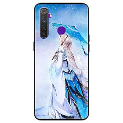 Ốp lưng in cho Realme 5 Pro/ Realme Q Mẫu Cô Gái Nơ Đỏ