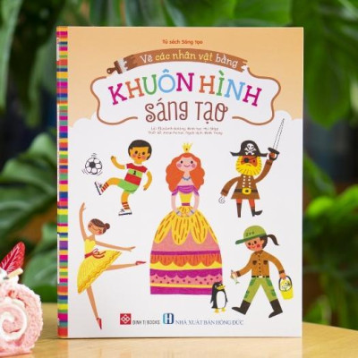 Sách - Vẽ Bằng Khuôn Hình Sáng Tạo Cho Trẻ Từ 3 Tuổi - Combo 4 Chủ Đề - Đinh Tị Books