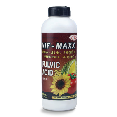 VIF-MAXX - Phân bón Acid Fulvic 25 chai 1 lít