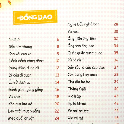 Đồng Dao Thơ - Truyện Cho Bé Tập Nói (Dành Cho Trẻ 0-6 Tuổi)