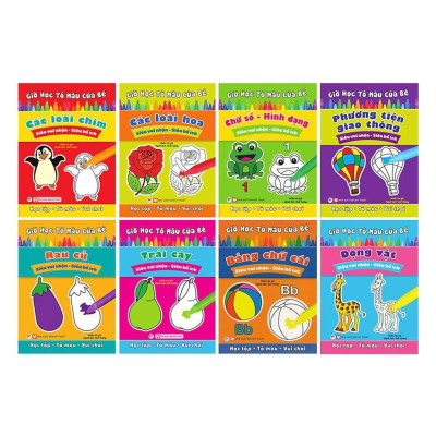 Sách - Giờ Học Tô Màu Của Bé - Phương Tiện Giao Thông - Tân Việt Books