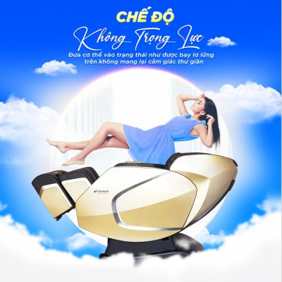 Ghế Massage Toàn Thân Lifesport LS-599, Con Lăn 5D Kết Hợp Massage Với Nhiệt Hồng Ngoại, Trị Liệu Chuyên Sâu