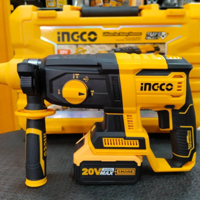 MÁY KHOAN BÊ TÔNG 3 CHỨC NĂNG SỬ DỤNG PIN 20V INGCO CRHLI202287 - HÀNG CHÍNH HÃNG