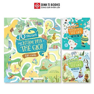 Sách - 70++ Trò Chơi Giúp Em Khám Phá Thế Giới - Combo 3 Cuốn - Đinh Tị Books