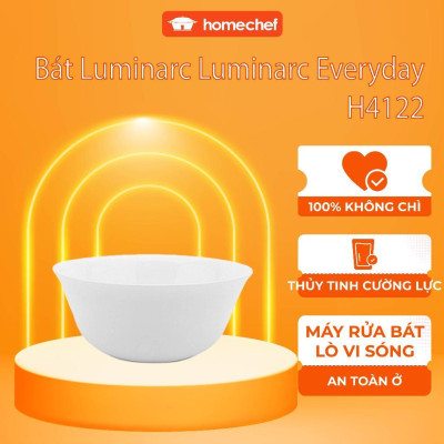 Bộ 6 bát ăn cơm thủy tinh Luminarc Carine 12cm H4122*6 | Hàng chính hãng