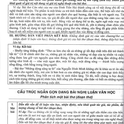 Những bài văn tham khảo lớp 9 ngoài sách giáo khoa - tác phẩm thơ (dùng chung cho các bộ SGK)