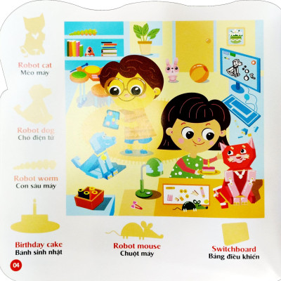 Sticker - Bóc Dán Hình Thông Minh - Song Ngữ Anh-Việt - Tập 3