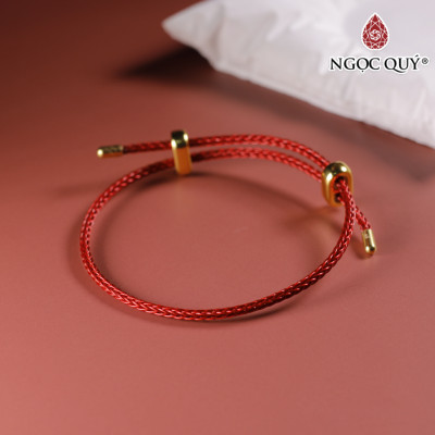 Vòng tay đá cẩm thạch khắc họa tiết hạt 10mm mệnh hỏa, mộc - Ngọc Quý Gemstones