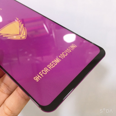 Kinh cường lực full màn hình OG tím cao cấp dàn cho Xiaomi Redmi 10C /12C( hàng chính hãng)