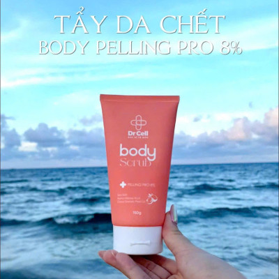 Tẩy Da Chết Body AHA Dr Cell 150g hỗ trợ làm sạch da chết giúp da sáng mịn - Hàng Chính Hãng