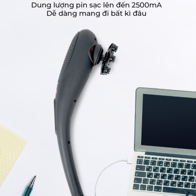 Máy Massage Cầm Tay Buheung Korea MK-301 Với 15 Chế Độ Massage, Pin Tiện Lợi, BH chính hãng 12 tháng