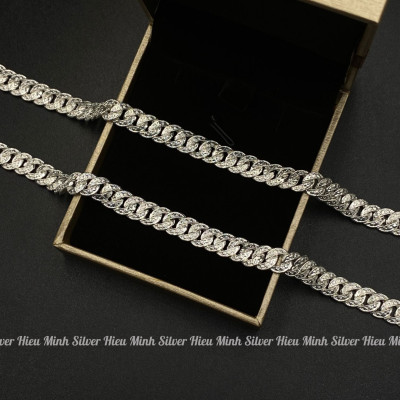 Dây Chuyền Nam Bạc Ta Họa Tiết Hình Ngôi Sao Bạc Hiểu Minh DBN083 