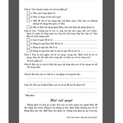 Đề thi môn toán tiếng việt dùng cho học sinh lớp 5 thi vào lớp 6 (dùng chung cho các bộ sgk)