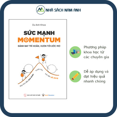 Combo sách Sức Mạnh Momentum và 21 Cách Học Tiếng Anh Du Kích