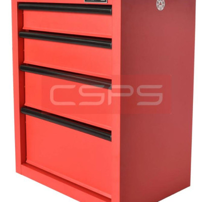 Tủ dụng cụ CSPS 61cm - 04 hộc kéo màu đỏ có chân tủ
