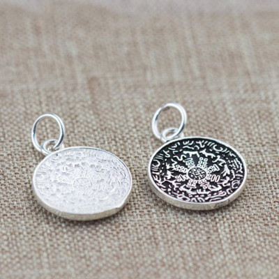 Combo 2 cái charm bạc cung hoàng đạo 12 con giáp treo - Ngọc Quý Gemstones