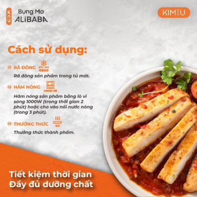 Ức Gà Steak Sốt Chua Cay Hàn Quốc Ăn Liền Healthy Tăng Cơ Giảm Cân - Gói 130g