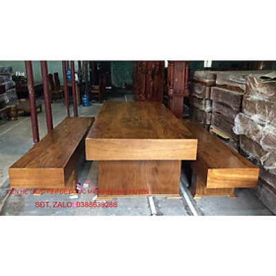 Bàn ghế K3 nguyên khối hộp gỗ cẩm vàng K33