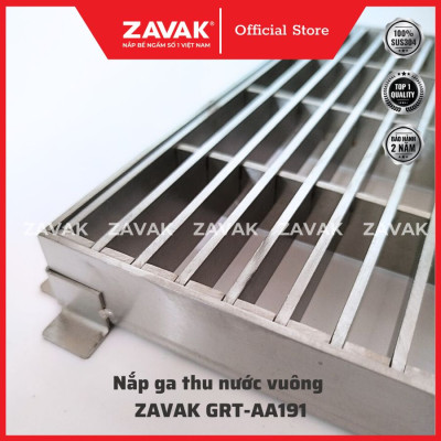 Rãnh Thoát nước vuông Inox 304 ZAVAK Grating GRT-AA191