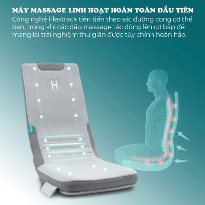 Đệm massge lưng toàn thân Homedics MCS-512H hàng chính hãng