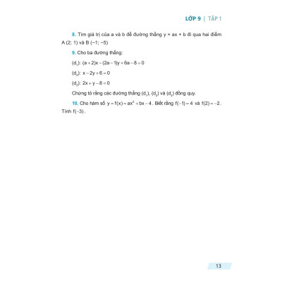 Rèn Kĩ Năng Giải Toán Lớp 9 - Tập 1 (Theo Chương Trình Giáo Dục Phổ Thông Mới) - Bản Quyền