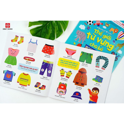 Sách - Thế Giới Từ Vựng Cho Bé Nội Dung Phong Phú Bao Trùm Nhiều Chủ Đề Hấp Dẫn - Đinh Tị Books