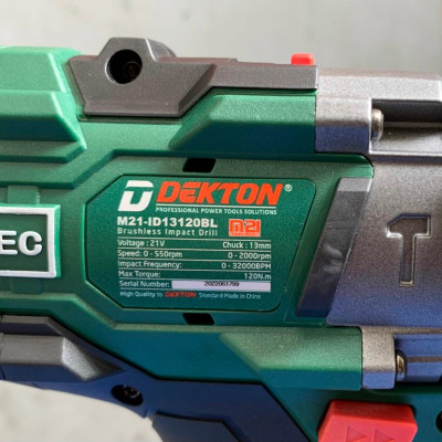 MÁY KHOAN 3 CHỨC NĂNG DÙNG PIN 21V 13mm DEKTON M21-ID13120BL - HÀNG CHÍNH HÃNG